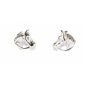 Boucles d'oreilles en argent, Tête de Cheval