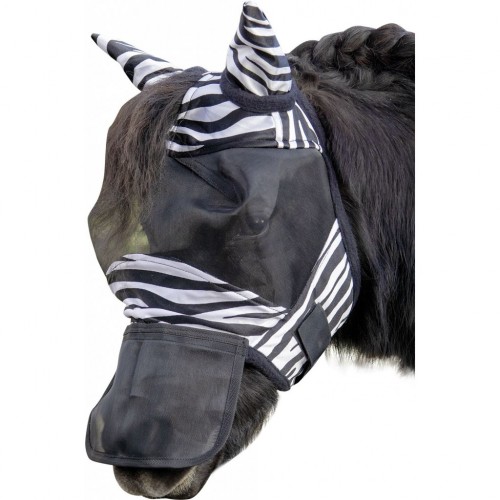 Masque anti-mouches Zebra Shetty - Masque et frontal anti-mouches
