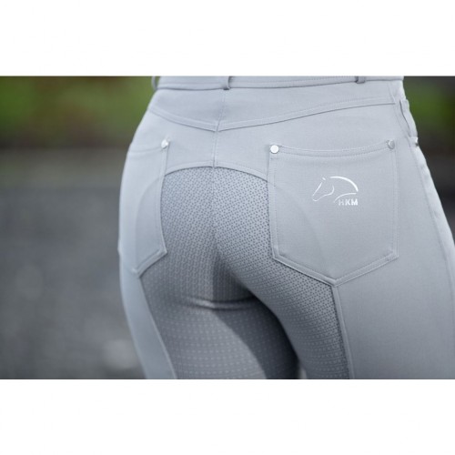 Pantalon 5 poches STYLE fond silicone - Pantalons d'équitation à fond intégral