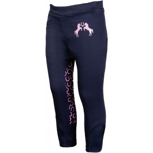 Pantalon équitation Pink Pony - Pantalons d'équitation à basanes enfant