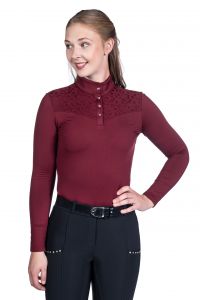 Polo manches longues Berry Lace