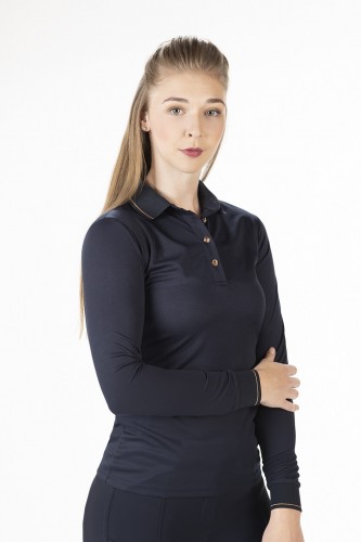 Polo manches longues RoseGold Glamour Style - T-shirts & polos d'équitation