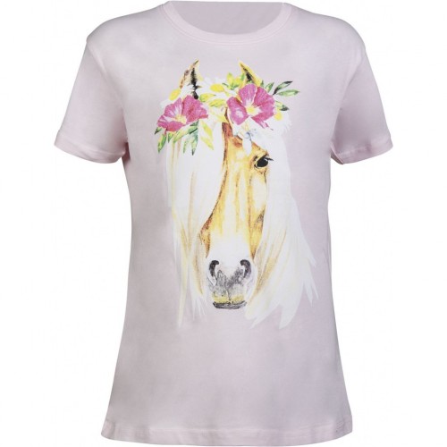 T-Shirt équitation Flower Horse - T-shirts & polos d'équitation enfant