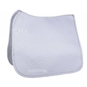 Tapis de selle surpiqué avec liseré, forme Dressage