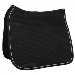 Tapis de selle surpiqué avec liseré, forme Dressage